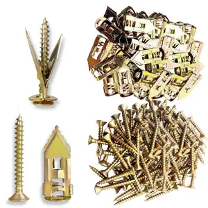 Expansion Screw Sleeve - Hammer Driver Anchor with Screw -in Drywall Plaster Fixing Expansion Anchor Bolt (400)