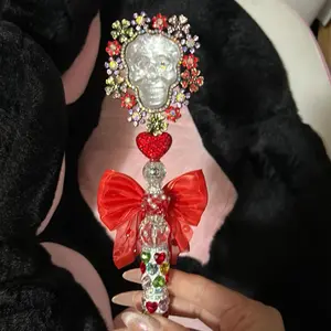 Fancy Pens with Custom Beautiful Toppers & Super Fancy Beads for Extended Writing Comfort and Elegance