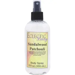 Sandalwood Patchouli Body Spray, Hydrating Body Mist for Daily Use