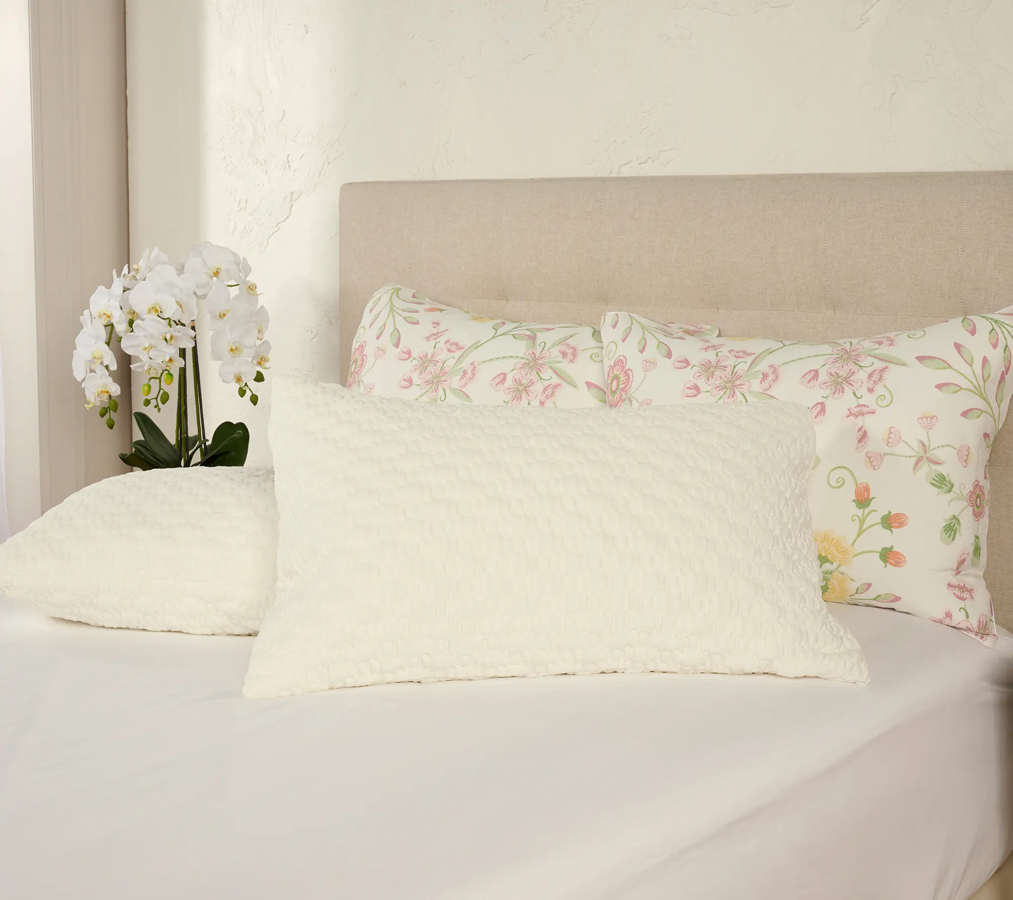 Home Reflections Set of 2 Hybrid Foam & Down Alt Pillows-S/Q Home Reflections Set of 2 Hybrid Foam & Down Alt Pillows-S/Q