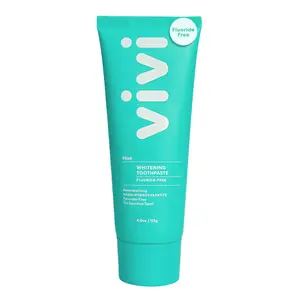 vivi Fluoride-Free Nano-Hydroxyapatite Whitening Toothpaste, Helps Remineralize Teeth, For Sensitive Teeth, Peroxide Free, Mint Flavor