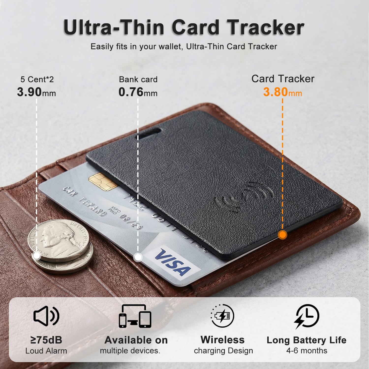 Security GPS Tracker Smart Card Tracker, Works with Apple Find My (iOS Only), Android Not Supported, Wireless Rechargeable Wallet Tracker Card, Global Location, Anti-Lost Item Locator for Wallets, Luggage, Bags Security GPS Tracker Smart Card Tracker, Works with Apple Find My (iOS Only), Android Not Supported, Wireless Rechargeable Wallet Tracker Card, Global Location, Anti-Lost Item Locator for Wallets, Luggage, Bags