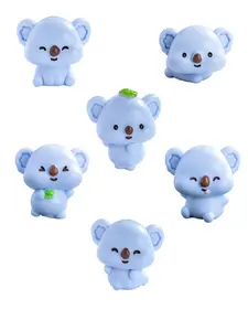 Cute 3D Koala Animal Shoe Charms, 6-Pack, Perfect for Birthday Parties and DIY Decorations, All Seasons Accessory