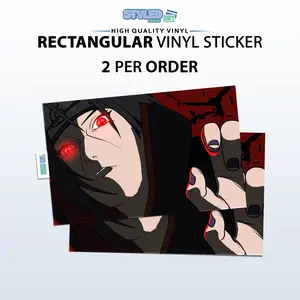 ITACHI UCHIHA rectangular vinyl STICKER