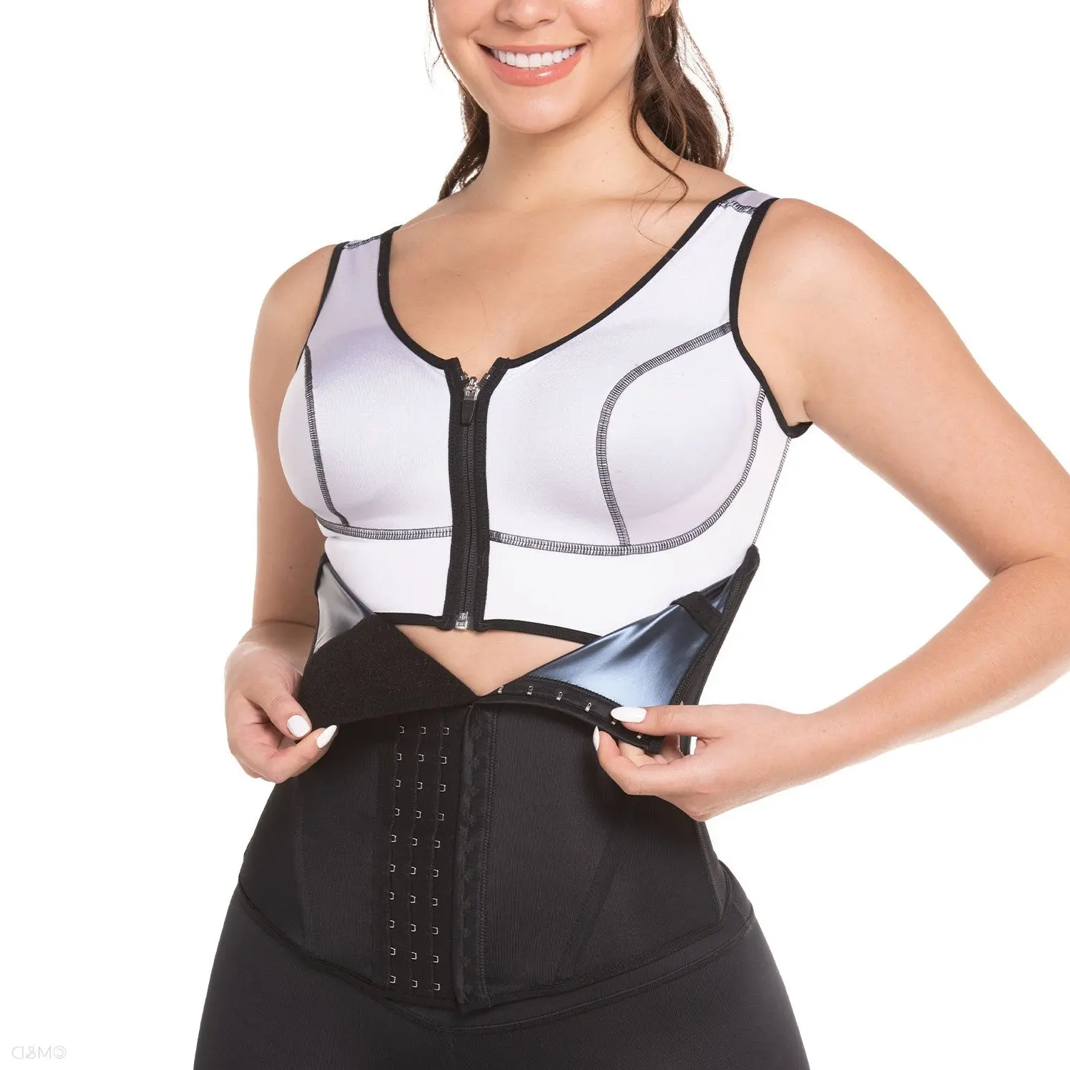 SILUET MYD 0152 Women's Colombian Waist Cincher Shapewear - Breathable Thermal Powernet Fabric, Soft Lining, Compression for Fitness, Workout