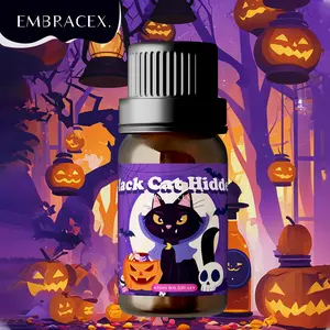 10ML Halloween Essential Oils, Cat Scented Oil for Diffusers & Humidifiers, Long-Lasting Fragrance, Perfect for Home Decor & Gifts