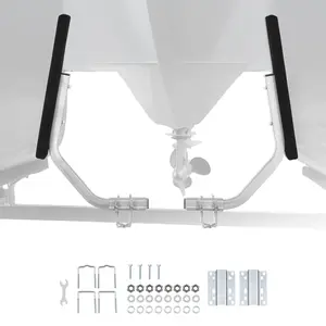 【Father's Day gift】VEVOR Boat Trailer Guides, 1.2 in Adjustable Width Trailers Guide, 2PCS High-Hardness Steel Trailer Guide-Ons with Thick Support Pads, Fits L-Beam, Box or C-Channel Bunk-Style Pontoon Trailers