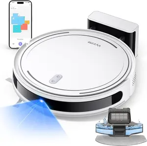 Robot Vacuum Cleaner, Super-Thin, Powerful Suction, Quiet, Self-Charging Robotic Vacuum Cleaner, Cleans Hard Floors to Medium-Pile Carpets