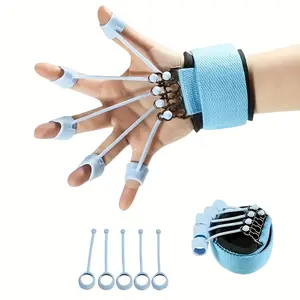 Adjustable Resistance Finger Exerciser – Individual Springs for Each Finger, for Rehabilitation Training and Grip Strength Building