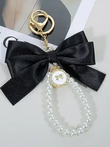 A fashionable and fresh bow keychain, bag decoration, is also a surprising and exquisite small gift, Keychain Pendant