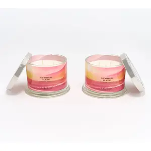 HomeWorx by Slatkin + Co. Set of 2 Summer Haze 14oz. Candles