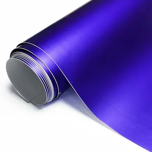 Premium Matte Satin Metallic Purple Vinyl Wrap Film Car Sticker Decal With Air Release Self Adhesive