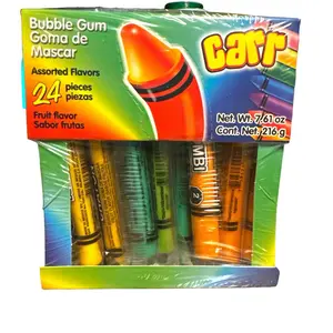 Bubble Gum Crayon Box 24 Piece