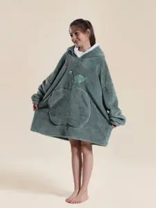 Children Apple Pocket Hooded Sleepwear, Large Apple Shape Pockets, Unisex, Fall & Winter, Soft Comfort Fit, Pajamas Loungewear