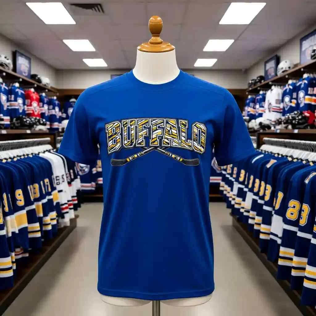 Buffalo hockey Cotton Unisex T-Shirt Graphic Buffalo hockey Cotton Unisex T-Shirt Graphic