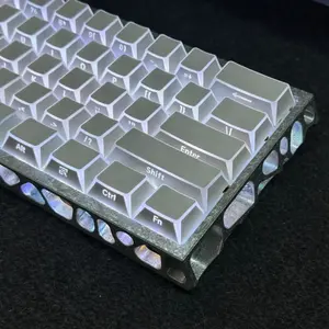 Shadow Keycaps Heat Transfer Pbt Set 97 Keys, Cherry Profile, Side Printing, Backlit Design, Compatible with Mx Axis Gaming Keyboard