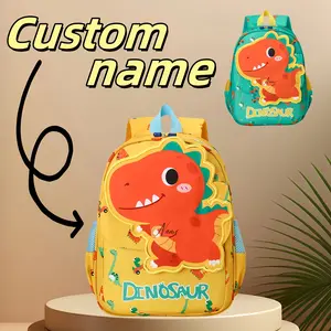 [Dinosaur Backpack] Customizable Name, Large Capacity Dinosaur Pattern Backpack |       Multifunctional Student Bag, Unique Design, Zipper Closure, Adjustable Shoulder Straps, Comfortable Carry, Durable, Convenient Outing, Holiday Gift, Birthday Presen