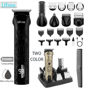 Ufree Beard Trimmer for Men, Electric Razor Shaver, Cordless Hair Clipper Shaving Kit for Mustache Body Nose Ear Hair Facial, Adjustable Beard Grooming Kit Birthday Gifts for Men