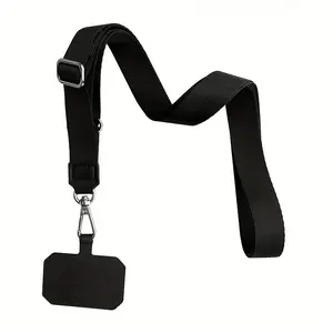Long Phone Lanyard, Crossbody Webbing Strap, Durable Neck Strap, Back Clip, Phone Case Holder, Secure and Reliable, Accessories, 1 Piece