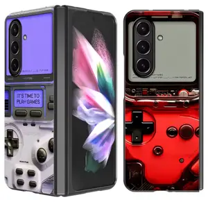 Gameboy Case for Samsung Galaxy Z Fold 3 4 5 6 7 - Compact Protective Cover with Classic Game Console Design for Gamers & Tech Enthusiasts - Shockproof & Foldable Smartphone Casing