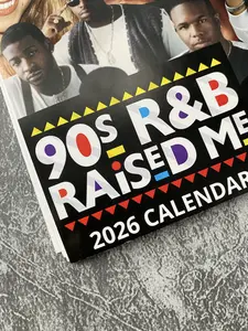 90s R&B Calendar 2026 ,Music Wall Calendar | Decor, Music Fan Gifts, Monthly