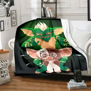 Gremlins 23 patterned printed blanket, suitable for living room, bedroom, office and lunch break, portable blanket for all four seasons, holiday gift for family and friends, Christmas decoration blanket
