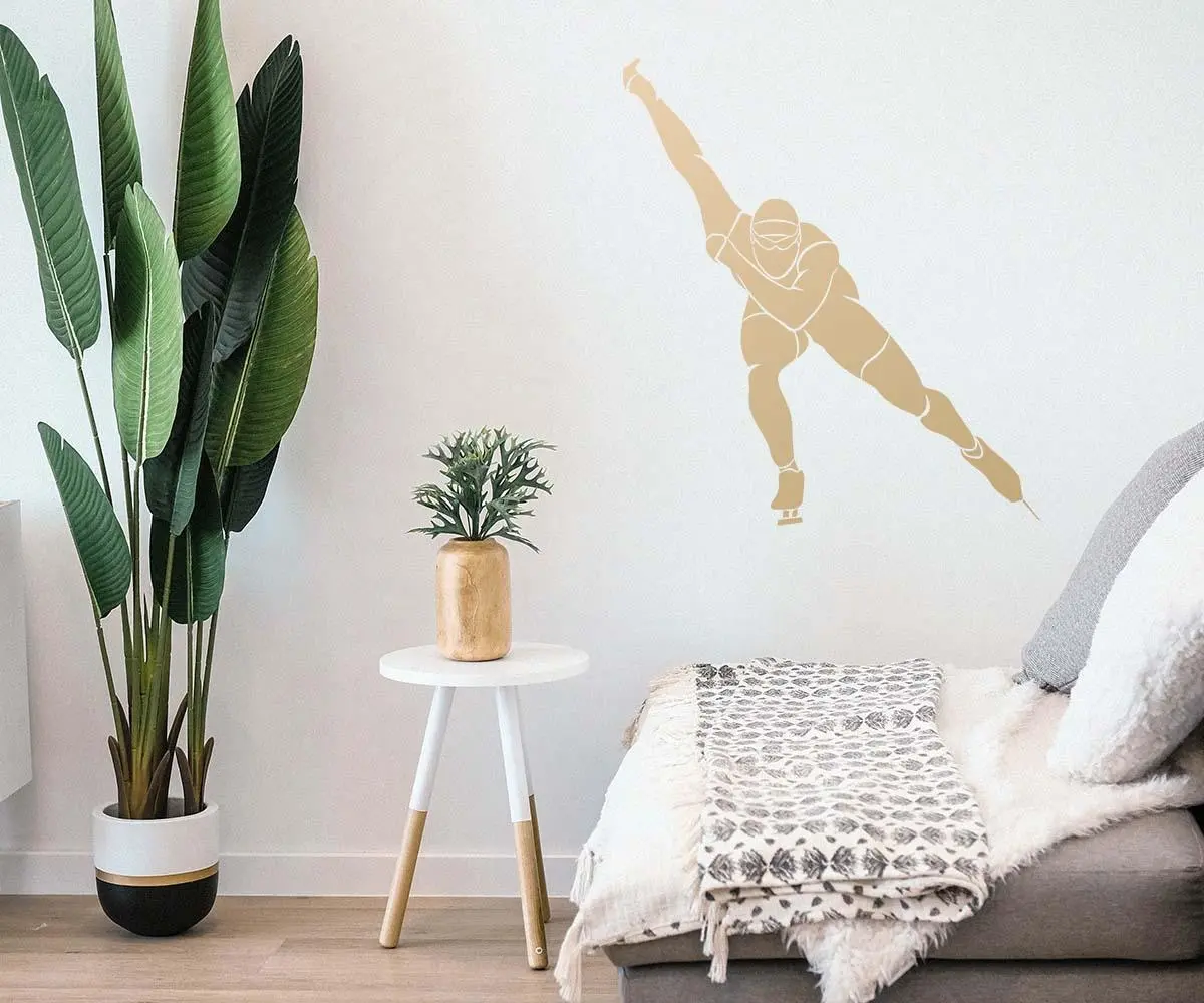 Speed Skater Stencil - Art and Wall Stencil