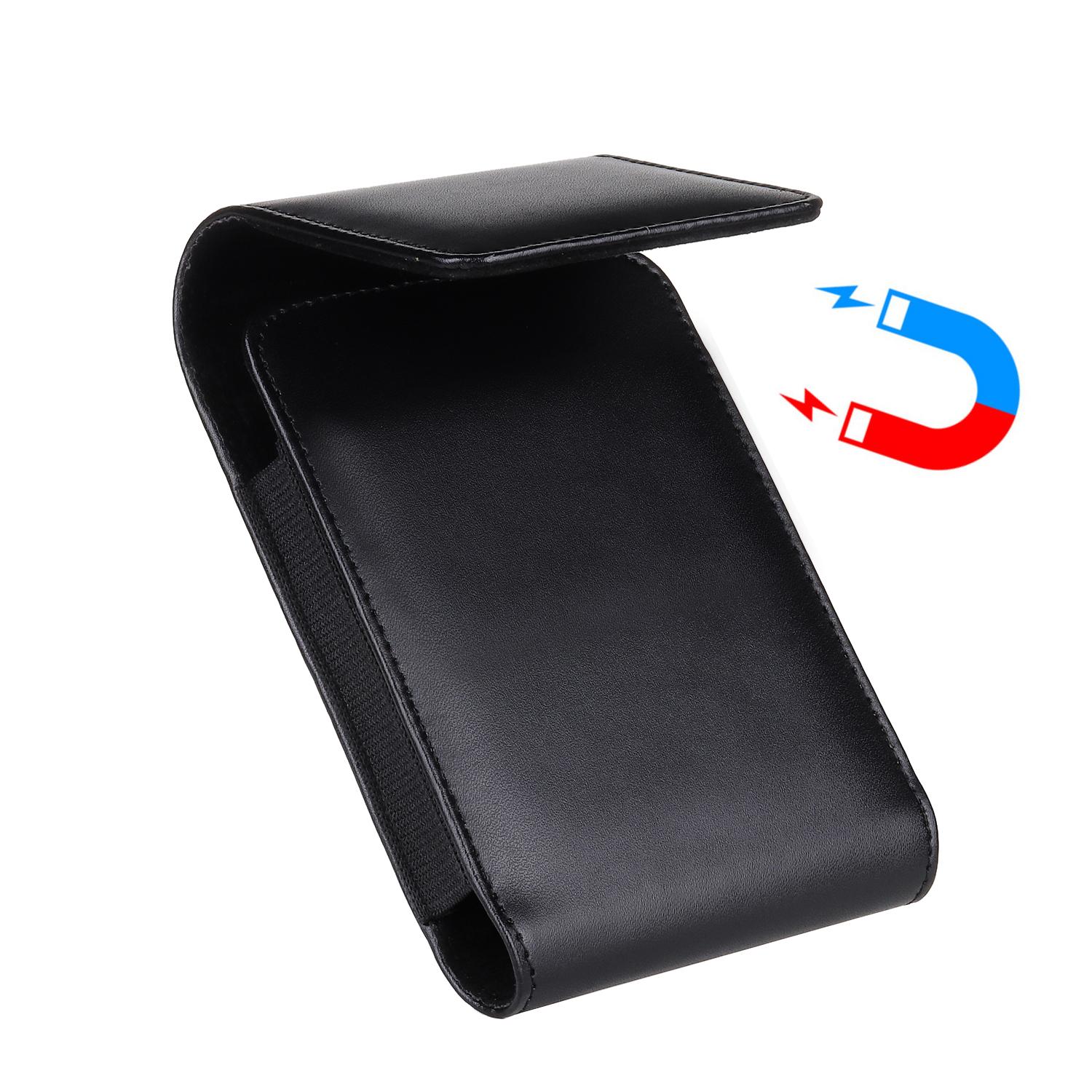 Cell Phone Holster Pouch PU Leather For Man 360°Belt Clip Strong Magnet Carrying Perfect For Outdoor Daily Use For iPhone17/16 Pro Max/Samsung S25 Ultra/Google Pixel