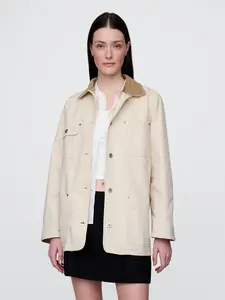 Gap Women's Corduroy-Collar Barn Jacket