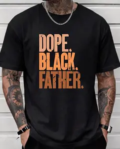 Dope Black Father Tee Melanin Pride Graphic Shirt Father's Day Gift