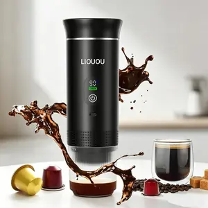 The LIOUOU 3-in-1 portable coffee machine is an espresso maker that is compatible with coffee powder and heats up quickly, making it an ideal choice for home, office, car, and travel.