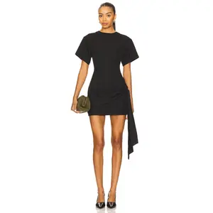superdown SUPERDOWN Kirana Wrap Front Dress In Black