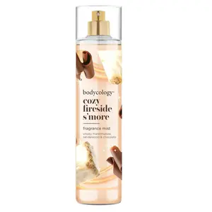 Women's Lightly Scented Long-Lasting Paraben-Free Body Mist - Chocolate Perfume, Cozy Fireside S'more Scent, 8 fl oz, Single Item