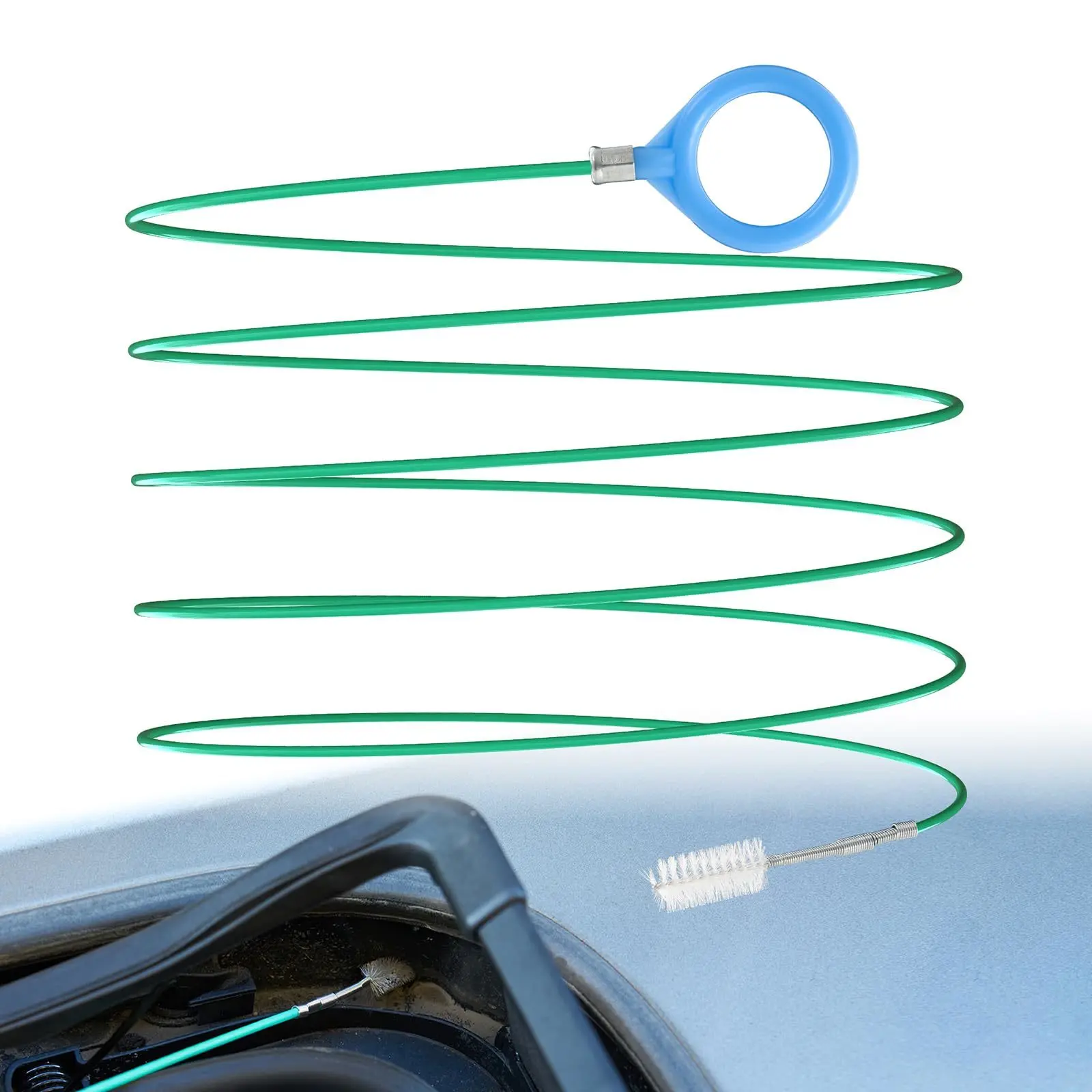 Auto Sunroof Drain Cleaning Tool, 197 Inch Flexible Tube Cleaning Brush, Flexible Drain Brush Extra Long Pipe Cleaners for Car, Car Sunroof Drain Hole Cleaner for Drains, Sewers, Windshields