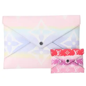 Pre-owned Louis Vuitton Canvas Toiletry Bags Kirigami Pochette Multicolor Escale Monogram Giant M69119 Pastel