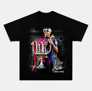 Trophy T-Shirt, Lamine Yamal Vintage Graphic Tees, Unisex Soccer Shirt, Sport Merch, Gift For Fan, Cotton comfort Menswear Womenswear Streetwear