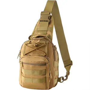 Tactical Shoulder Sling Bag Small Outdoor Chest Pack Backpack for Men Traveling, Trekking, Camping, Sling Backpack Large Capacity Tactical Backpack