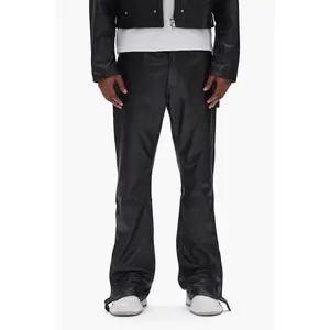 Leather Carpenter Snap Pant