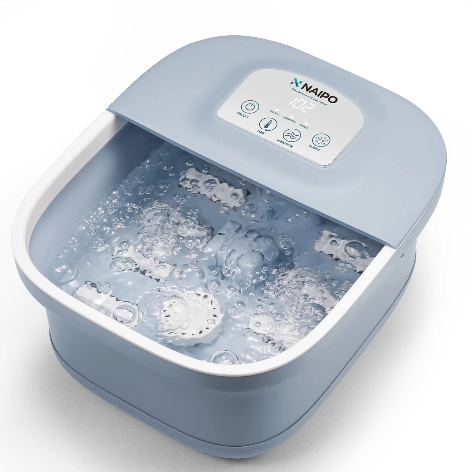 Naipo Comfort Foot Spa Bath Massager with Fast Heating, Rich Bubble, Vibration and Rollers Luxury Relaxing Luxury Relaxing