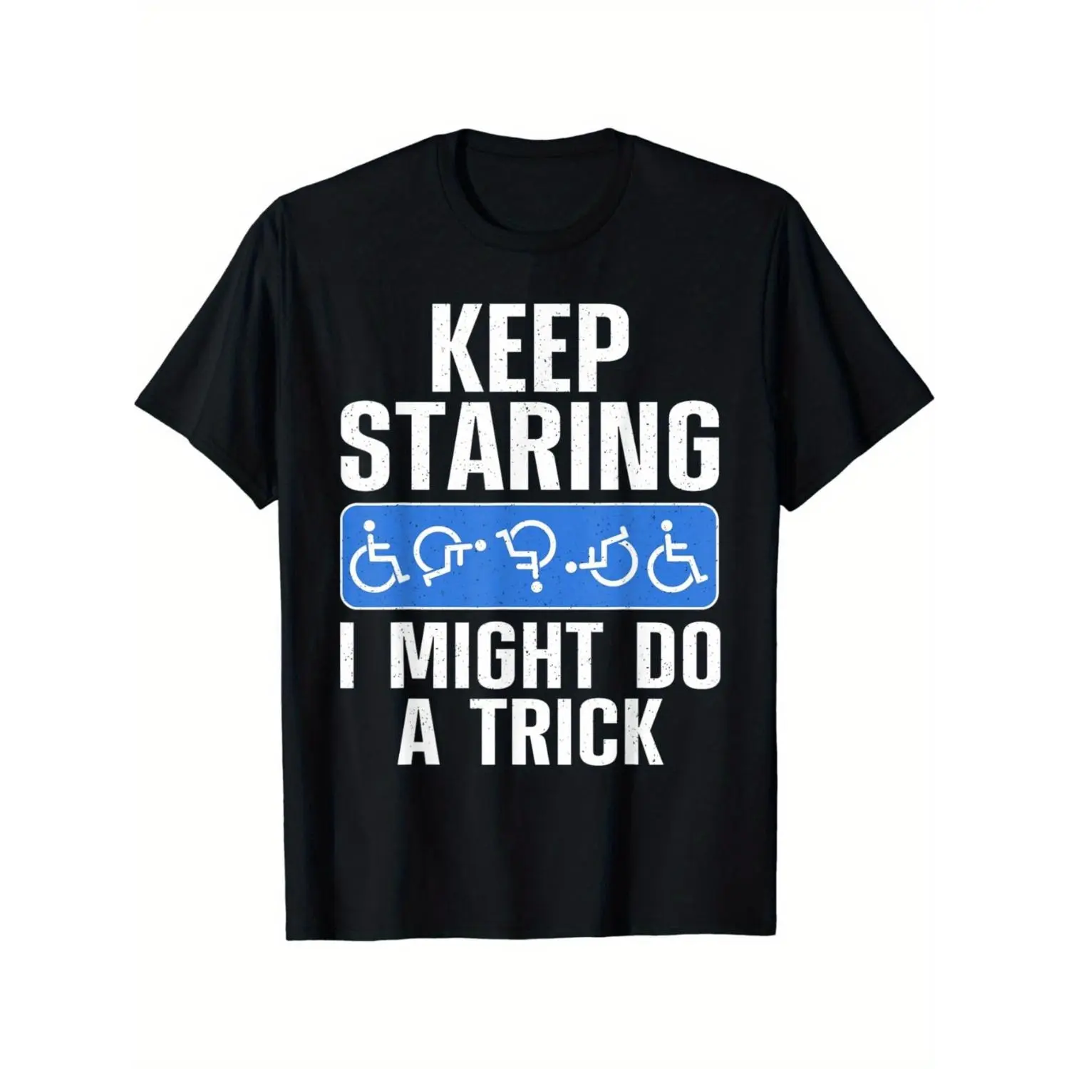 Cool Wheelchair Art Men's Disability T-Shirt