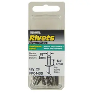 FPC FPC44SS Surebonder 20 Pack Medium Stainless Steel Rivet