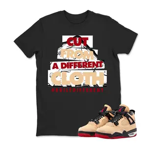 4 Pizza Sesame Black Fire Red White Starfish T Shirt Match CLOTH, 4 GS Pizza Sneaker Match Shirt, Jordan 4 Pizza Youth and Adult T shirt