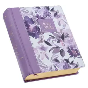 KJV Holy Bible, Note-Taking Bible, Faux Leather Hardcover - King James Version, Purple Floral Printed -- Christian Art Gifts, Bookbook - Detail Unspecified