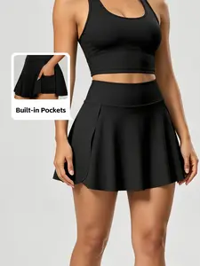 Women's Summer Tennis Skirt, Pleated Sports Skirt with Pockets, High Waist Golf Skirt, High Waisted Skorts, Workout Skorts, Active Skirts, Athletic Skirt, Ideal for Tennis and Pickleball