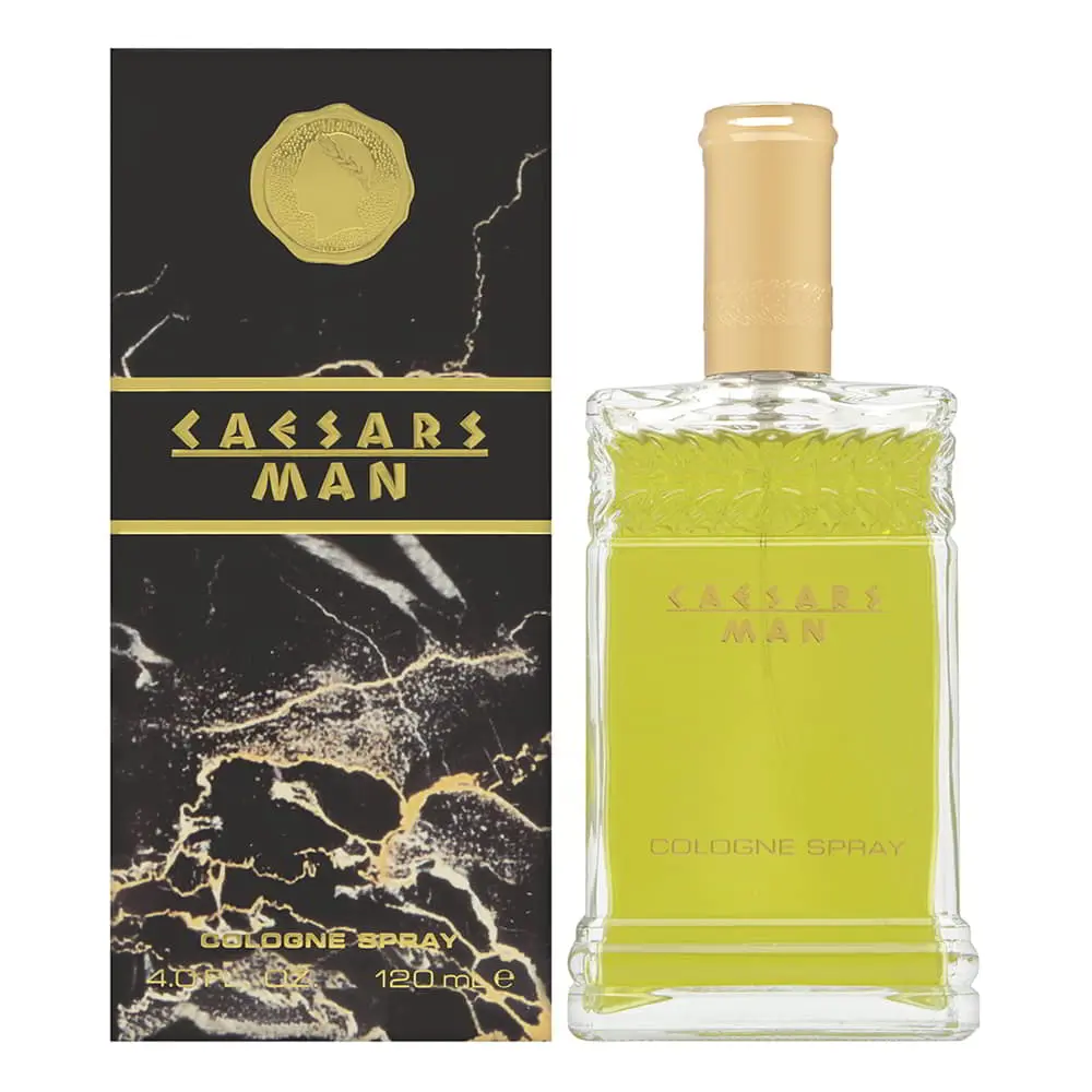 Men's Caesars Man Cologne Spray - 4.0 oz Liquid Fragrance with Cedar & Citrus Notes, Single Item for Daytime Use