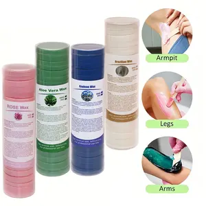 Sensitive Skin Wax Kit, Rose/aloe/viola/cream Hot Wax, Natural Beeswax & Vitamin E, Long-Lasting Hair Removal, Full Body Use