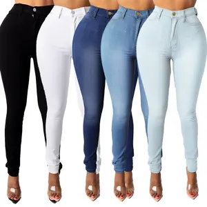 Women's Fashion 2025 Ladies' Jeans High Waist Slim Fit Pencil Pants