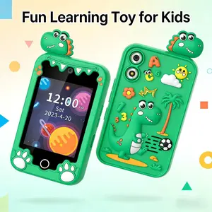 Children's Phone Toy, Kids' Smart Phone 4.0", Funny Learning Education Tool, Early Education Toy Phone with Music Game Player Alarm Clock Calculator Flashlight Dual Camera, Perfect Christmas & Birthday Gift for Kids, Portable Travel Toy