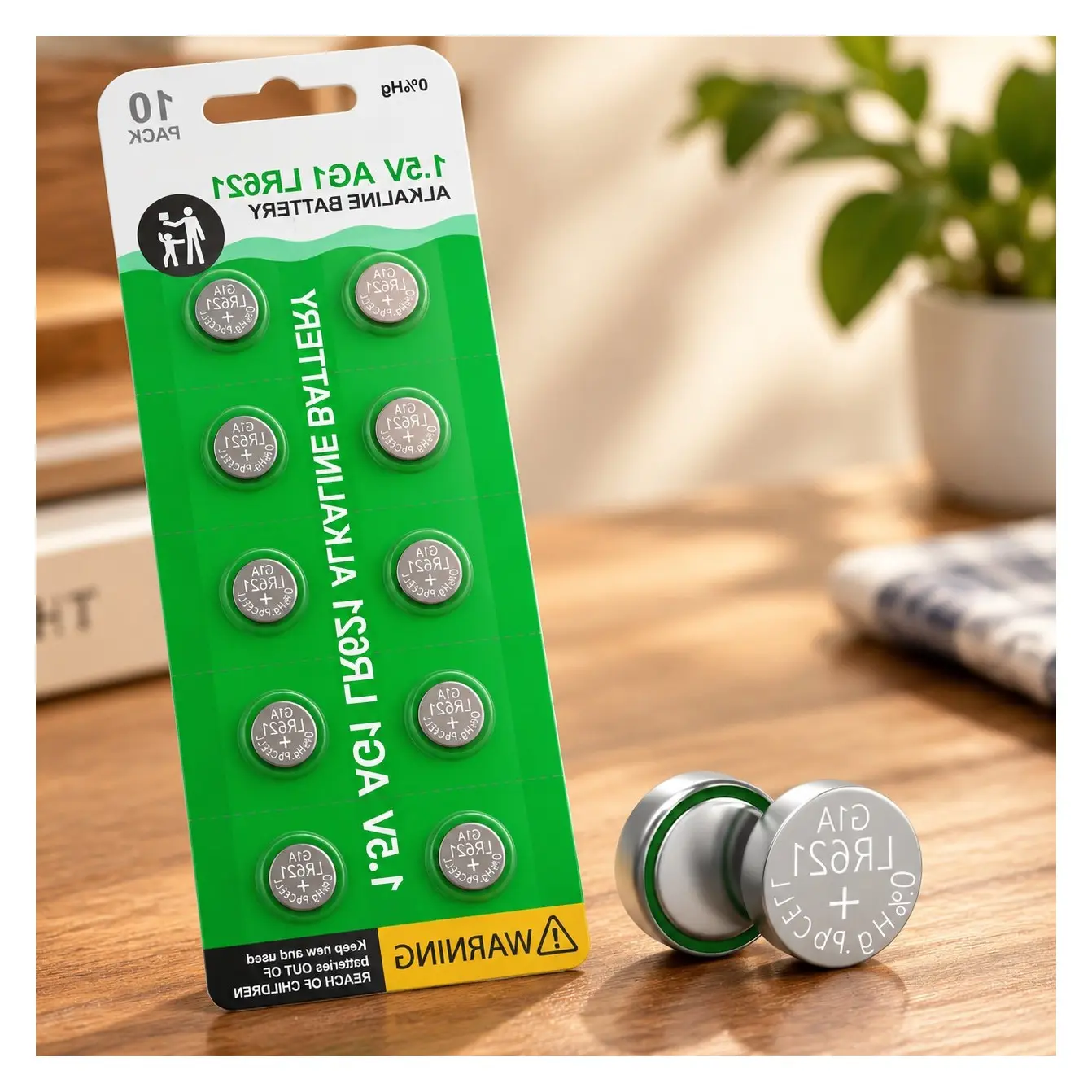 SR621SW Watch Battery 10 Pack, AG1 364 363 Alkaline Coin Button Cell Batteries, LR621 ReplacementGift