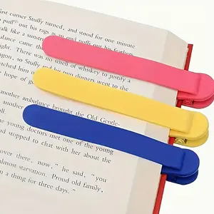 Cute Bear Silicone Bookmark Set, Unique Page Marker for Book Lovers, Reading Accessories Gift, Simple Creative Reading Tool
